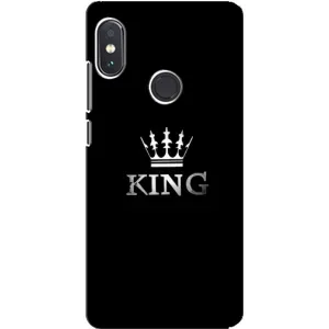 Чехол (Корона на чёрном фоне) для Редми Нот 5 про (KING)