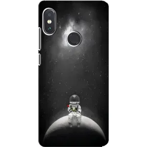 Силіконовый Чохол з принтом "Космонавти" на Xiaomi Redmi Note 5 Pro (Космонавт романтик)