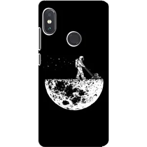 Силіконовый Чохол з принтом "Космонавти" на Xiaomi Redmi Note 5 Pro (Космонавт)