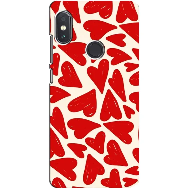 Чехол с рисунком «Красные сердечка» для Xiaomi Redmi Note 5 Pro Чехол с рисунком «Красные сердечка» для Xiaomi Redmi Note 5 Pro