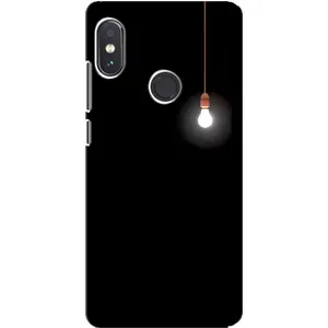 Чохол з картинками на чорному фоні для Xiaomi Redmi Note 5 Pro (Лампочка)