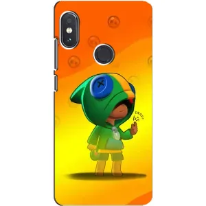 Чехол Бравл Старс для Xiaomi Redmi Note 5 Pro (LEON в кофте)