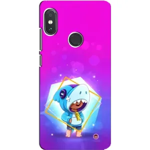 Чехол Бравл Старс для Xiaomi Redmi Note 5 Pro (Леон в костюме Акулы)