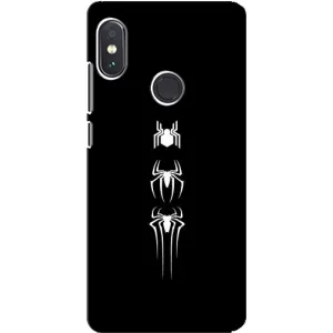 Чехол Супергерой Человека Паука на Xiaomi Redmi Note 5 Pro (Лого паука)
