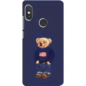 Чехлы Мишка Тедди для Редми Нот 5 про (Мишка USA)