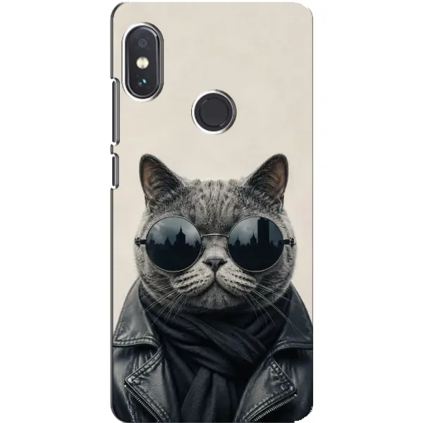 Чехол с рисунком «Модный кот» для Xiaomi Redmi Note 5 Pro Чехол с рисунком «Модный кот» для Xiaomi Redmi Note 5 Pro