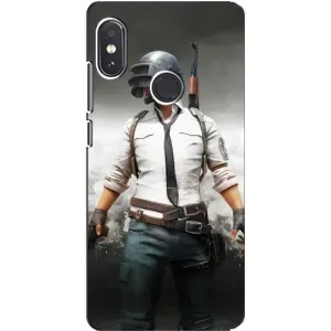 Силиконовый чехол с картинкой "Герой Pubg" на Xiaomi Redmi Note 5 Pro (Пабг)