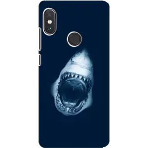 Силіконовий бампер з картинкою звірів для Xiaomi Redmi Note 5 Pro (Пащу Акули)
