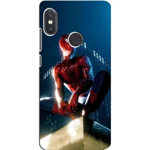 Чехол Супергерой Человека Паука на Xiaomi Redmi Note 5 Pro (Паук на доме)