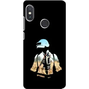 Силиконовый чехол с картинкой "Герой Pubg" на Xiaomi Redmi Note 5 Pro (Пубг мен)