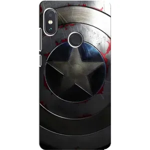 Чехол с Щитом Капитана Америки на Xiaomi Redmi Note 5 Pro (Ретро Щит Капитана)