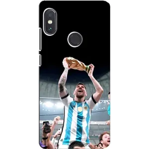 Чехлы Лео Месси Аргентина для Xiaomi Redmi Note 5 Pro (Счастливый Месси)