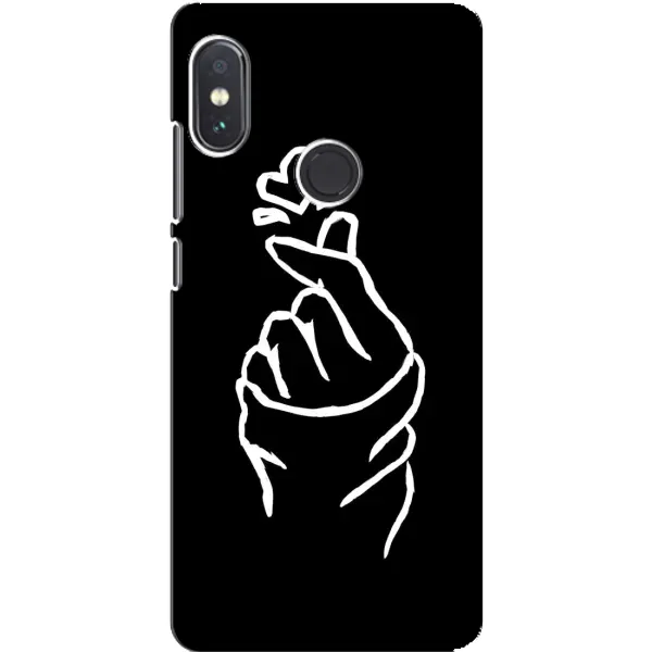 Чехол с рисунком «Сердце на черном» для Xiaomi Redmi Note 5 Pro Чехол с рисунком «Сердце на черном» для Xiaomi Redmi Note 5 Pro