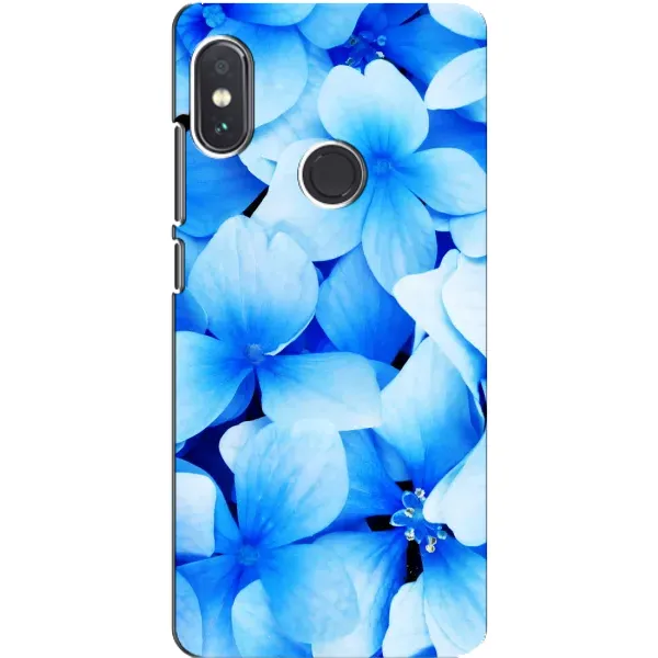 Чехол с рисунком «Синие цветы» для Xiaomi Redmi Note 5 Pro Чехол с рисунком «Синие цветы» для Xiaomi Redmi Note 5 Pro