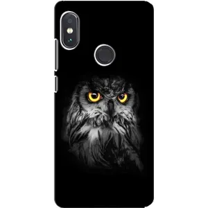 Чохли з принтом СОВИ для Xiaomi Redmi Note 5 Pro (Сова на чорному)