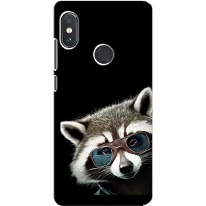 Силіконовий Чохол з Энотами на Xiaomi Redmi Note 5 Pro (Стильний Єнот)