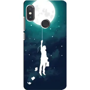 Чохол (ТПУ) з планетами на Xiaomi Redmi Note 5 Pro (To The moon)