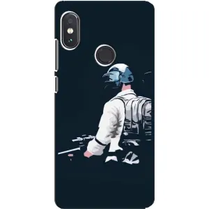 Силиконовый чехол с картинкой "Герой Pubg" на Xiaomi Redmi Note 5 Pro (В экиперовке)