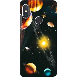 Чохол (ТПУ) з планетами на Xiaomi Redmi Note 5 Pro (Вид з космосу)