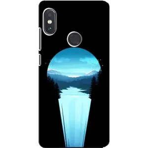 Літній Чохол на Xiaomi Redmi Note 5 Pro (Синій Водоспад)