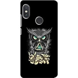 Чохли з принтом СОВИ для Xiaomi Redmi Note 5 Pro (Зелені очі)