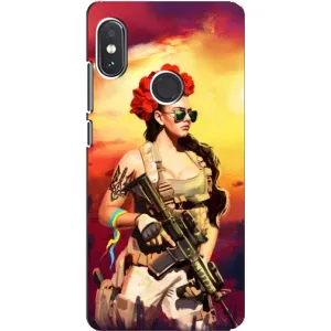 ЗСУ Чехлы (TPU) для Xiaomi Redmi Note 5 Pro (Женщина солдат)