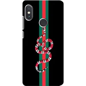 Чехлы Бренд GUCCI для Xiaomi Redmi Note 5 Pro (Змей Гуччи)
