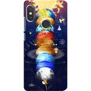 Чехол (ТПУ) с планетами на Xiaomi Redmi Note 5 (Арт планети)