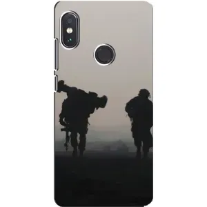 Чехлы на военную тематику для Xiaomi Redmi Note 5 (Бой солдат)