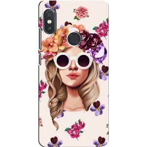 Чехол с картинкой Модные Девчонки Xiaomi Redmi Note 5 (Девушка в очках)