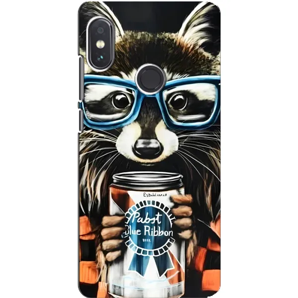 Чехол с рисунком «Енот в очках» для Xiaomi Redmi Note 5 Чехол с рисунком «Енот в очках» для Xiaomi Redmi Note 5