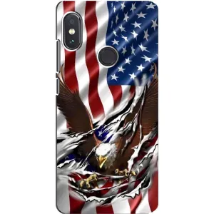Чехол Флаг USA для Xiaomi Redmi Note 5 (Флаг USA)