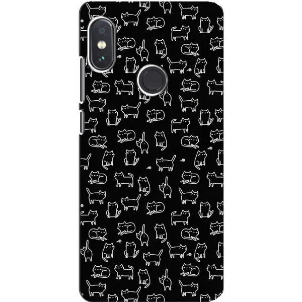 Чехол с рисунком «Котики на черном» для Xiaomi Redmi Note 5 Чехол с рисунком «Котики на черном» для Xiaomi Redmi Note 5