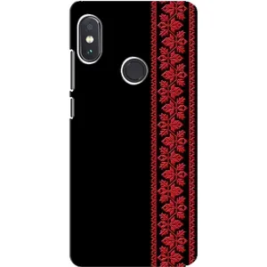 Силіконовый Чохол на Xiaomi Redmi Note 5 (Червона вишиванка)