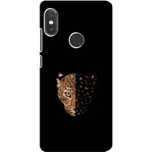 Чохол з леопардовим принтом на Xiaomi Redmi Note 5 (Леопард на чорному)