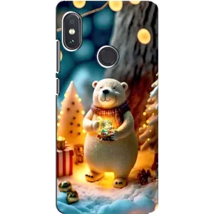 Чохли на Новий Рік Xiaomi Redmi Note 5 (Новорічний ведмедик)