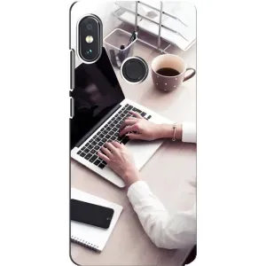 Силиконовый бампер (Работники) на Xiaomi Redmi Note 5 (Офисный работник)