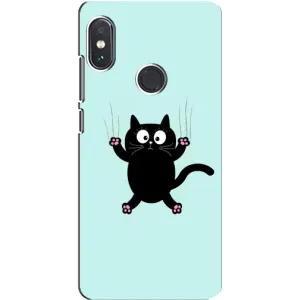 Силіконовий чохол з котиком для Xiaomi Redmi Note 5 (Падаючий кіт)