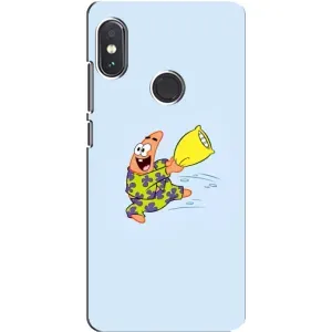Чохли з Патріком на Xiaomi Redmi Note 5 (Патрік із подушкою)