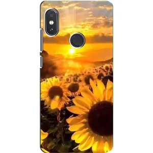 Чохол з Квітами для Xiaomi Redmi Note 5 (поле соняшників)