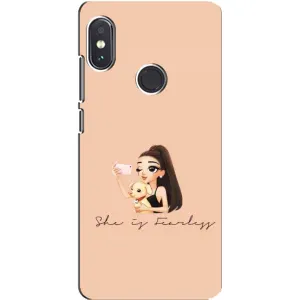 Силиконовый Чехол на Xiaomi Redmi Note 5 с картинкой Стильных Девушек (С собакой)
