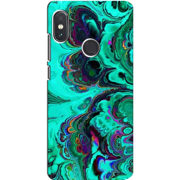 Чехол с рисунком «Салатный мрамор» для Xiaomi Redmi Note 5 Чехол с рисунком «Салатный мрамор» для Xiaomi Redmi Note 5