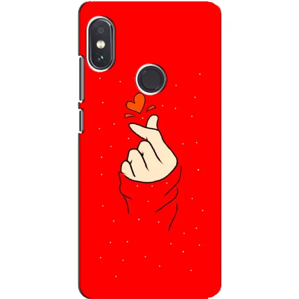 Чехол с рисунком «Сердце на красном» для Xiaomi Redmi Note 5 Чехол с рисунком «Сердце на красном» для Xiaomi Redmi Note 5