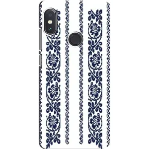 Силіконовый Чохол на Xiaomi Redmi Note 5 з картинкой Вишиванки (Синя вишиванка)