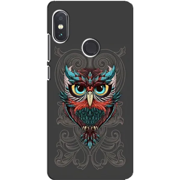 Чехол с рисунком «Сова на сером» для Xiaomi Redmi Note 5 Чехол с рисунком «Сова на сером» для Xiaomi Redmi Note 5