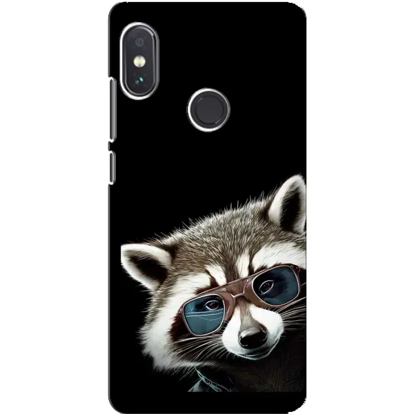 Чехол с рисунком «Стильный Енот» для Xiaomi Redmi Note 5 Чехол с рисунком «Стильный Енот» для Xiaomi Redmi Note 5