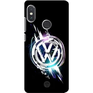 Чехол "Фольксваген" для Xiaomi Redmi Note 5 (Volkswagen на черном)