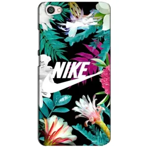 Силиконовый Чехол на Xiaomi Redmi Note 5A с картинкой Nike (Цветочный Nike)