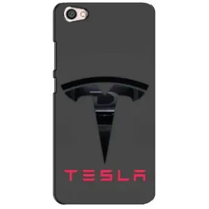 Силіконовий бампер з картинкою машини на Xiaomi Redmi Note 5A (Logo TESLA)