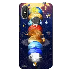 Чехол (ТПУ) с планетами на Xiaomi Redmi Note 6 Pro (Арт планети)